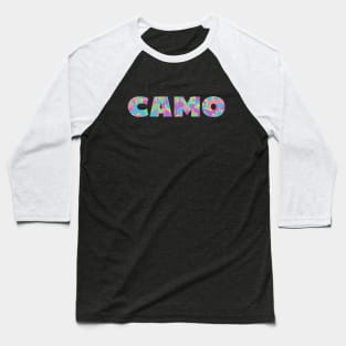 Colorful Camouflage Baseball T-Shirt